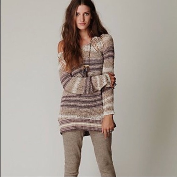 Free People Sweaters - Free People Boho Stripe Pullover